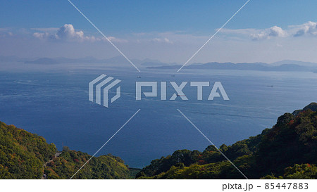 岡村島ナガタニ展望台からの瀬戸内海風景 岡村島ナガタニ展望台からの瀬戸内海風景 85447883