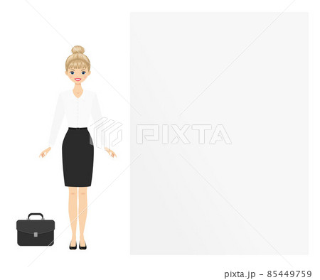Cute african american woman in medicine uniform pointing to blank board. Copy space 85449759