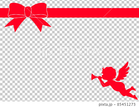 Angel and Ribbon Valentine Frame 3 85451273