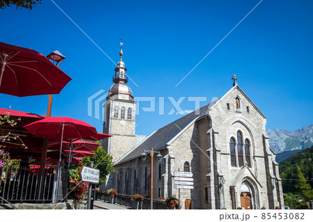 Church in the Village of the Grand Bornand, France 85453082