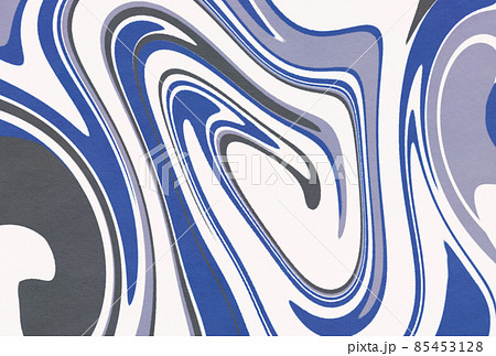 背景素材_マーブル模様_青 85453128