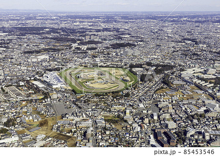 中山競馬場付近を空撮 中山競馬場付近を空撮 85453546