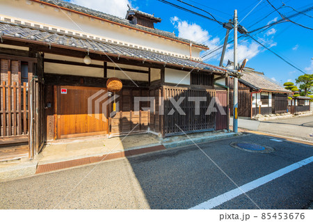 奈良県御所市　名柄の町並み 85453676