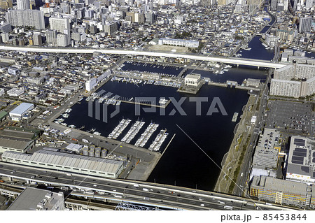 船橋ボートパーク付近を空撮 85453844
