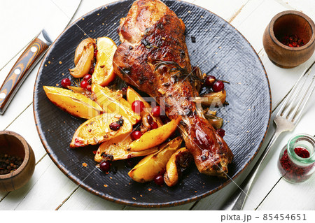 Turkey leg with orange 85454651