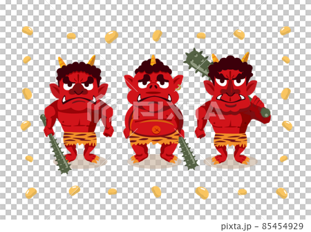 3体の赤鬼 85454929