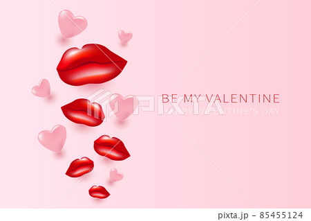 Happy Valentines day vector background, poster, banner or card. Be my valentine greeting concept design Happy Valentines day vector background, poster, banner or card. Be my valentine greeting concept design 85455124
