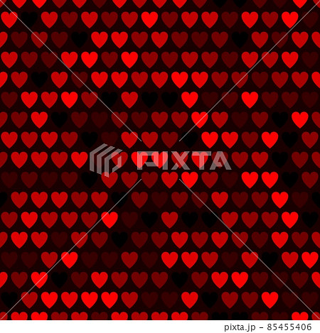 Mosaic red heart pattern. Decorative Vector texture for Valentines Day 85455406