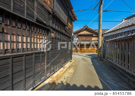 三重県　伊勢河崎の街並み 85455786
