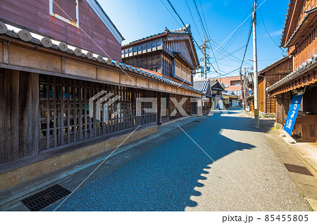 三重県　伊勢河崎の街並み 85455805