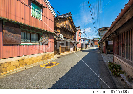 三重県　伊勢河崎の街並み 85455807