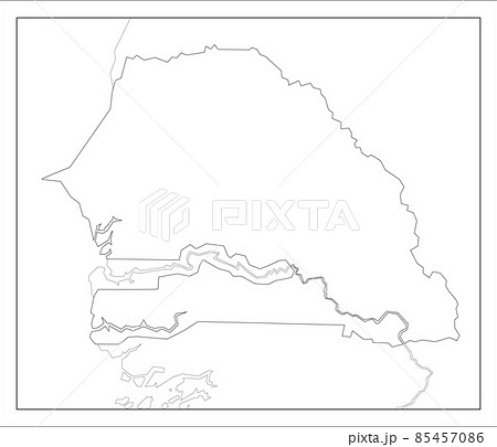 セネガルの地図です。