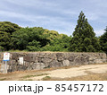《月山富田城　山中御殿の石垣と軍用道コース順路の案内板（標識）》（島根県　安来市） 85457172