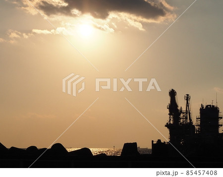 大阪湾の夕景 85457408