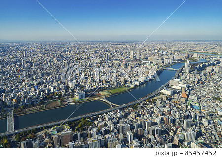 【都市風景】東京スカイツリーからの東京展望 85457452