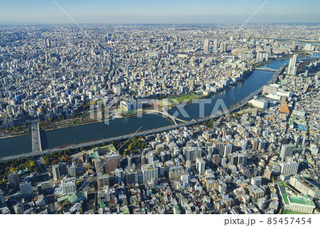 【都市風景】東京スカイツリーからの東京展望 85457454