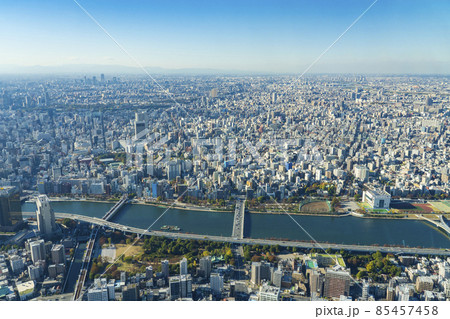 【都市風景】東京スカイツリーからの東京展望 85457458