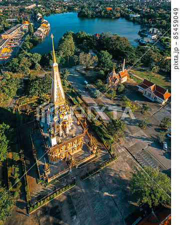 Wat Chalong temple in Phuket, Thailand 85459049