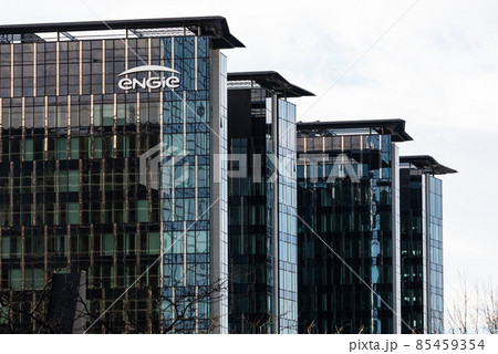 Schaerbeek, Brussels Capital Region - Belgium - 01 01 2022: Headquarters of the Engie electricity and energy company Schaerbeek, Brussels Capital Region - Belgium - 01 01 2022: Headquarters of the Engie electricity and energy company 85459354