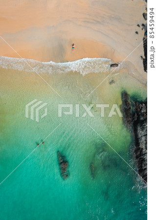 Aerial view of Nai Harn beach in Phuket, Thailand 85459494