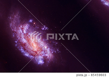 Pink space nebula. Elements of this image furnished by NASA 85459603