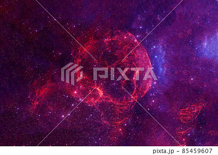 Pink space nebula. Elements of this image furnished by NASA 85459607