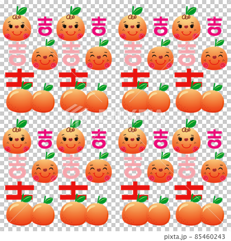 おめでたい 吉祥 オレンジ色 85460243
