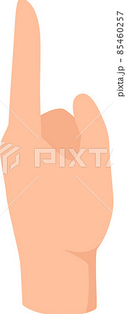 One finger gesture, pointer and direction isolated One finger gesture, pointer and direction isolated 85460257