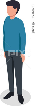 Cartoon man character, male for game disign 85460285
