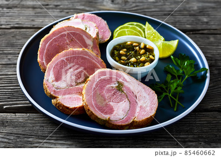 Italian Garlic and Herb Stuffed Pork Tenderloin 85460662