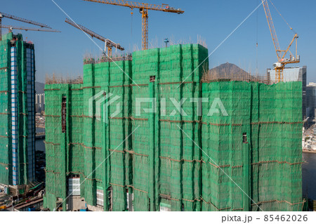 Aerial View shot of Construction Site in Kai Tak Hong Kong 11 Dec 2021 Aerial View shot of Construction Site in Kai Tak Hong Kong 11 Dec 2021 85462026