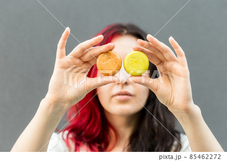 Woman hands holding organic soap or solid shampoo Woman hands holding organic soap or solid shampoo 85462272