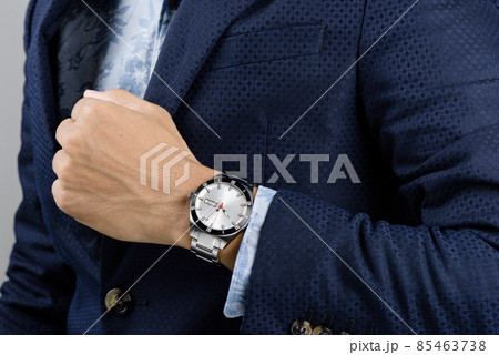wristwatch on wrist 85463738