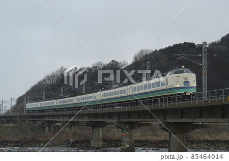 北陸本線　浦本－梶屋敷　JR東日本　485系　T16編成（新潟）　北越 85464014
