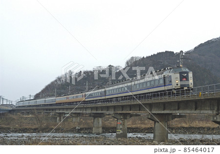 北陸本線 浦本-梶屋敷 JR西日本 583系 B6編成+485系(京都) シュプール 北陸本線 浦本-梶屋敷 JR西日本 583系 B6編成+485系(京都) シュプール 85464017