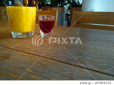 Delicious mango passion fruit smoothie 85464420