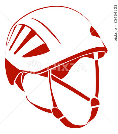 Sport helmet icon. Mountain climbing safety hat Sport helmet icon. Mountain climbing safety hat 85464503
