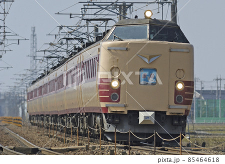 北陸本線　美川－加賀笠間　JR西日本　485系　A09編成（京都）　雷鳥 85464618