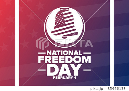 National Freedom Day. February 1. Holiday concept. Template for background, banner, card, poster 85466133