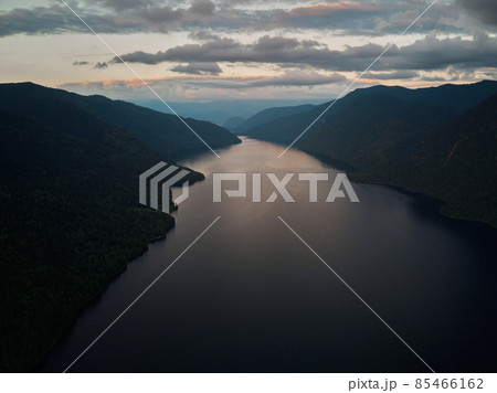 Mountain lake, Russia West Siberia, Altai mountains, Katun ridge. Mountain lake, Russia West Siberia, Altai mountains, Katun ridge. 85466162