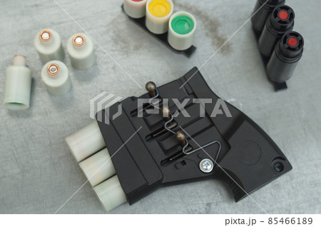 Starting device of hunter signals. Manual signal rocket launcher. Color signals. 85466189