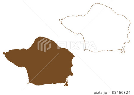 Faial island (Azores Archipelago, Portugal, Portuguese Republic) map vector illustration, scribble sketch Ilha Azul, Fayal or Blue Island map Faial island (Azores Archipelago, Portugal, Portuguese Republic) map vector illustration, scribble sketch Ilha Azul, Fayal or Blue Island map 85466324