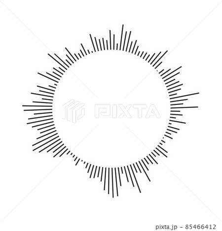 Burst, beams, rays geometric design circles. Vector illustration isolated on white background. Burst, beams, rays geometric design circles. Vector illustration isolated on white background. 85466412