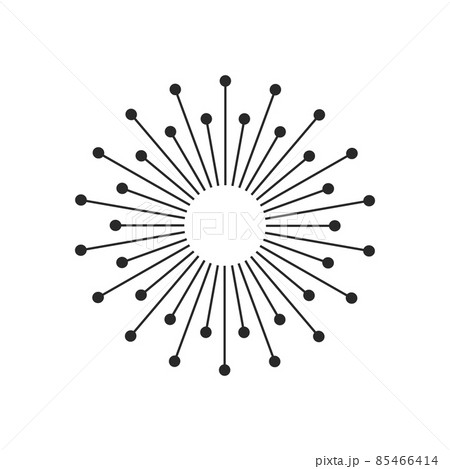 Burst, beams, rays geometric design circles. Vector illustration isolated on white background. Burst, beams, rays geometric design circles. Vector illustration isolated on white background. 85466414