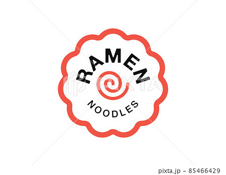 Ramen soup bowl logo template 85466429