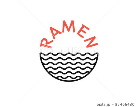 Ramen soup bowl logo template Ramen soup bowl logo template 85466430