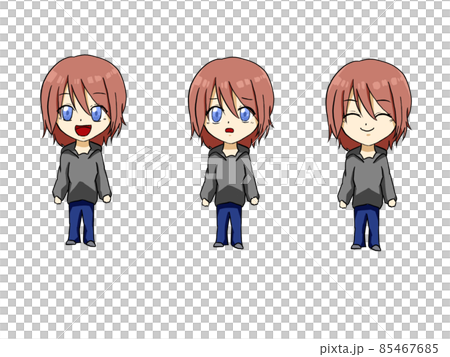 女の子の表情イラスト 笑顔 悲しみ 元気のイラスト素材 女の子の表情イラスト 笑顔 悲しみ 元気のイラスト素材