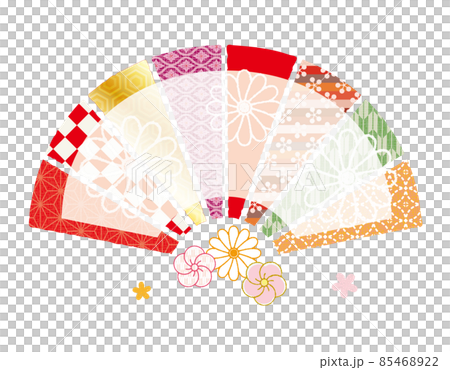 Bundled Noshi style fan-shaped text frame 85468922