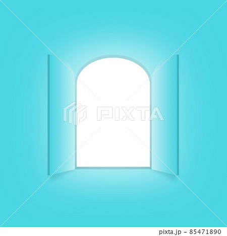 ペーパークラフト-空-扉-open 85471890