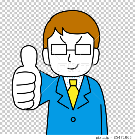 Illustration of a man who likes a good pose 85471965